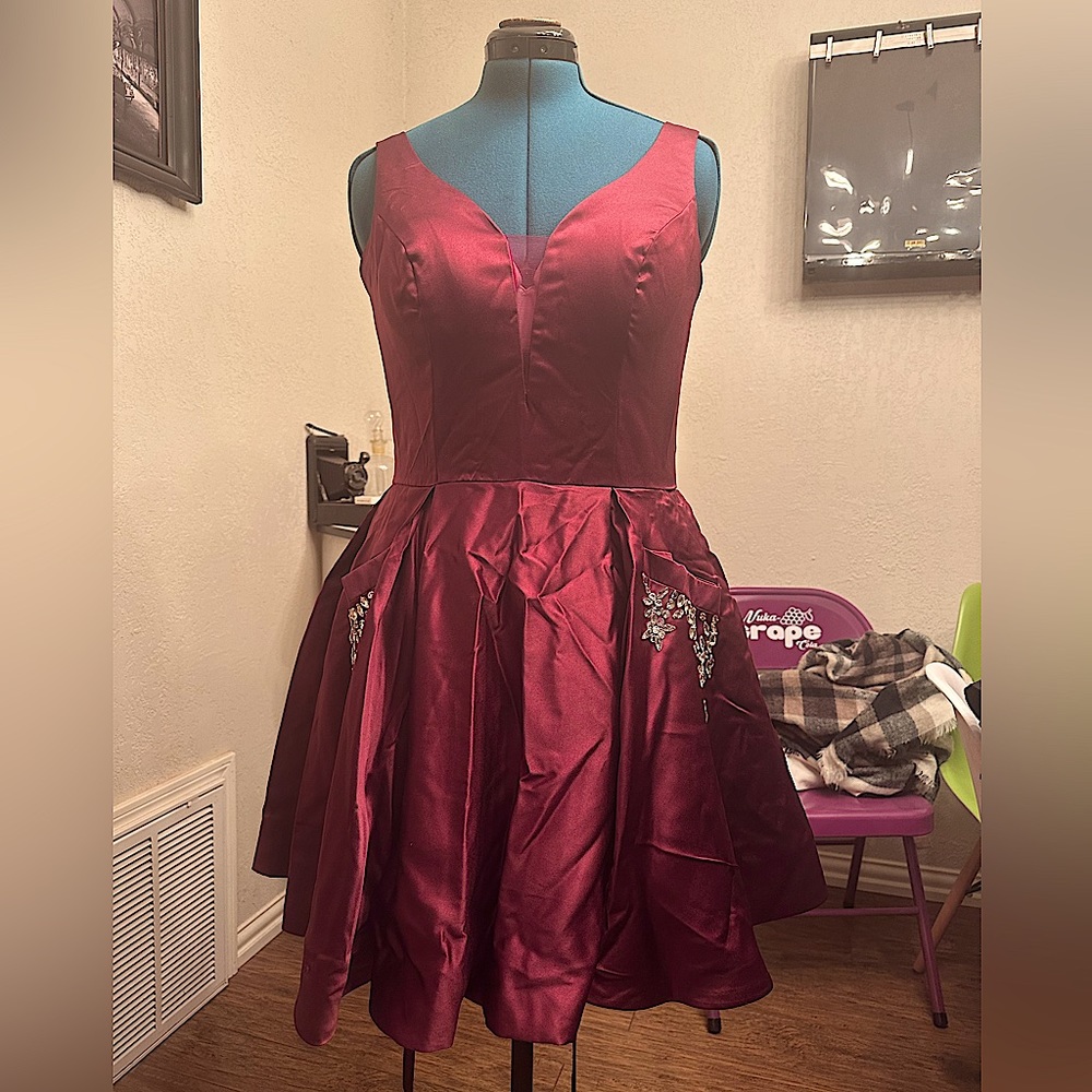Semi Formal Burgundy Dress